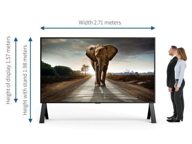 120" 8K displej na ISE 2022 v Barceloně