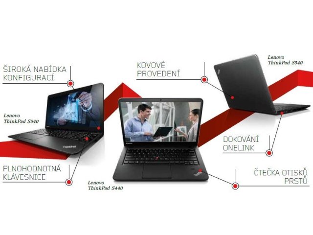 Stylové pracovní notebooky Lenovo ThinkPad řady S