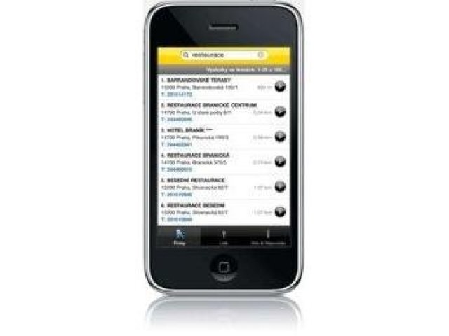 Zlaté stránky v iPhonu