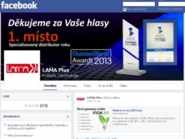 Už jste fanoušky facebooku LAMA Plus?