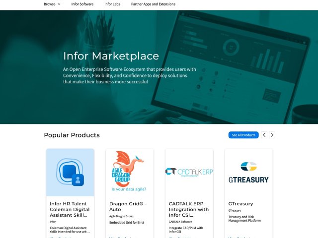 Infor uvádí nový Infor Marketplace