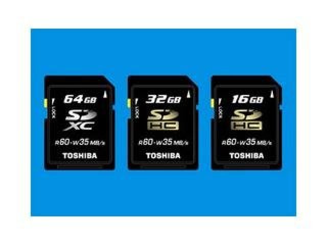 Toshiba má 64GB SDXC paměťovou kartu