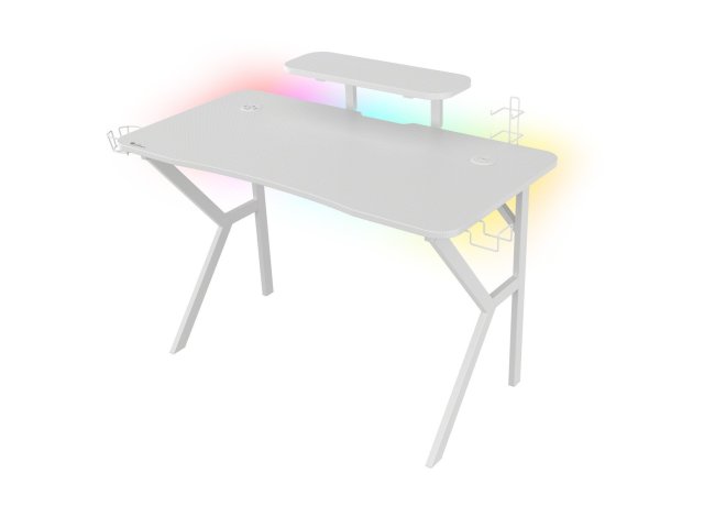 Genesis: herní stůl HOLM 320 RGB White