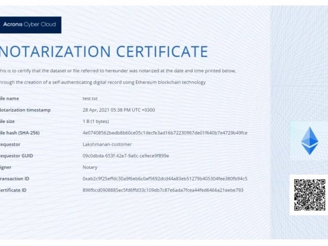 Cloudové řešení Acronis pro sdílení souborů nově s notarizací a elektronickým podpisem   