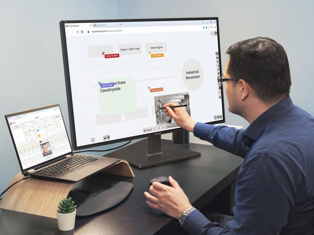 ViewSonic představil displej připravený pro spolupráci v hybridním pracovním prostředí