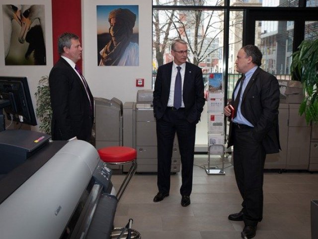 Špičky evropského vedení Canonu v Praze