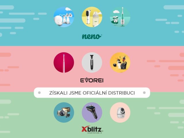 Značky Neno, Evorei a Xblitz nově v portfoliu eD system