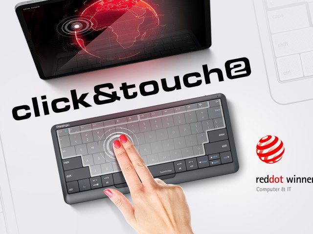 Chytrá klávesnice Click&Touch 2 získává ocenění Red Dot Award: Design produktu 2021