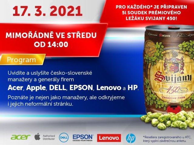 AT Computers na středu připravuje speciální ATC Zprávy Live SPECIAL