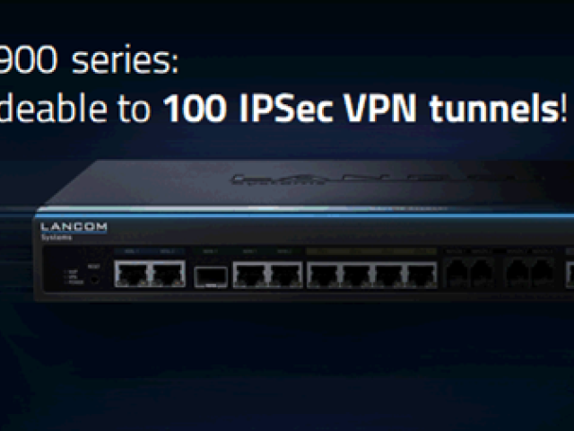 LANCOM VPN 100 Option – rozšíření na 100 IPSec VPN tunelů!