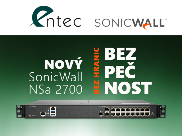 Nový SonicWall firewall NSa 2700
