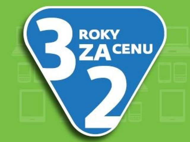 Prodlužujeme promo akci 3 roky za cenu 2