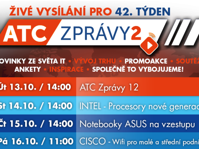 Živá vysílání ATC Zpráv
