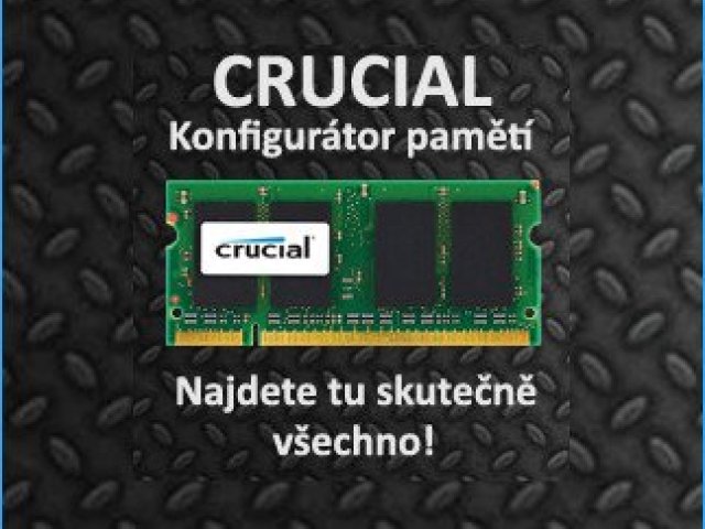 CRUCIAL – 100% garance kompatibility jako standard