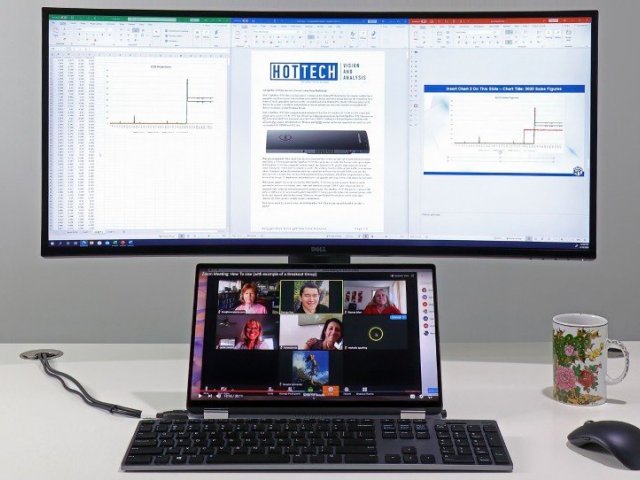 Využití monitorů při práci na notebooku zvyšuje produktivitu práce