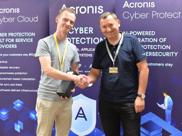 Vyhlášení nejlepších prodejců roku 2019 společnosti Acronis