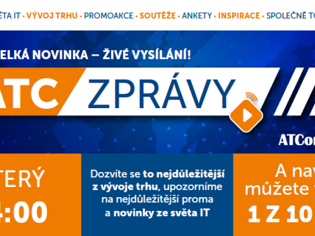 1. živé ATC vysílání již zítra