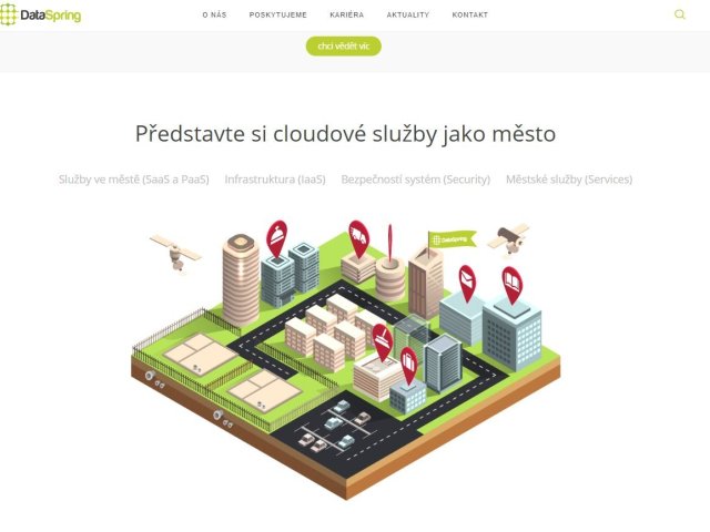 DataSpring spustil nový web. Služby představuje v analogii na moderní město