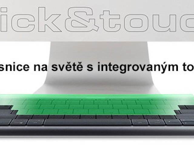 První klávesnice na světě s integrovaným touchpadem