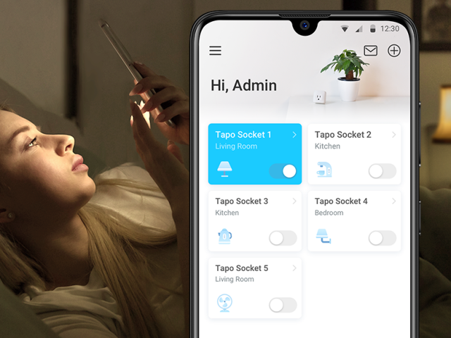 Chytrou zásuvku TP-Link TAPO lze ovládat přes aplikaci