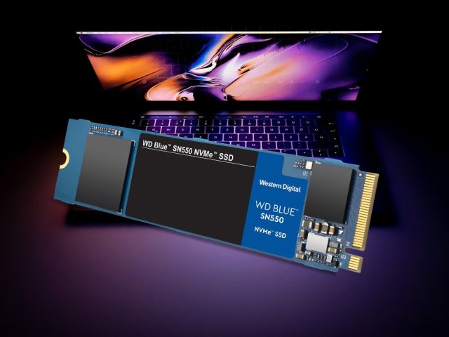 Nový SSD disk Western Digital WD Blue SN550 NVMe 