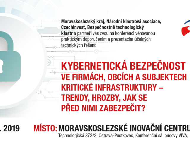 Novicom přispěje do programu konference „KYBERNETICKÁ BEZPEČNOST VE FIRMÁCH, OBCÍCH A SUBJEKTECH KRITICKÉ INFRASTRUKTURY“ v Ostravě