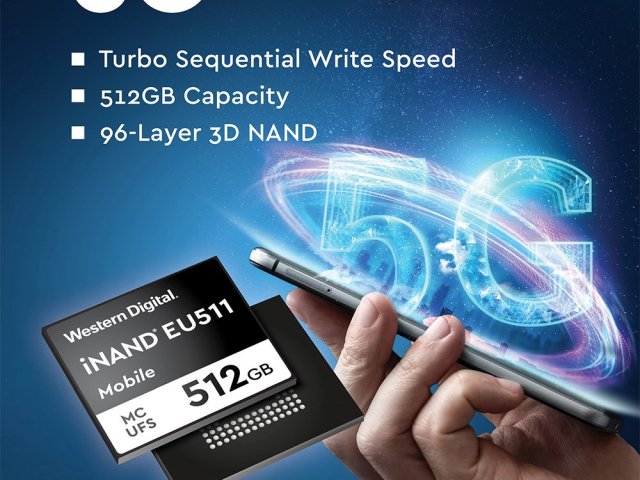 Nová paměť Western Digital UFS 3.0 EFD  posiluje možnosti sítě 5G