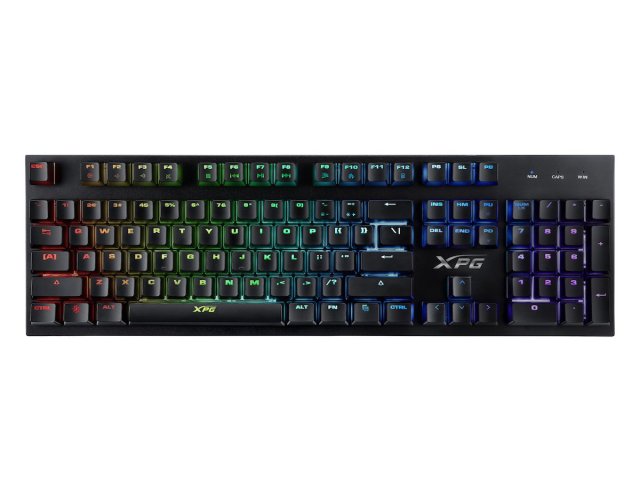 ADATA uvedla klávesnici se světelnými efekty a myš s odolnými spínači OMRON