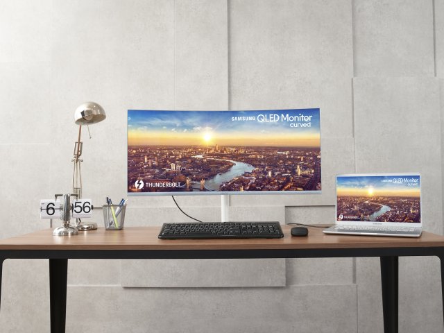 QLED monitor s podporou Thuderbolt 3
