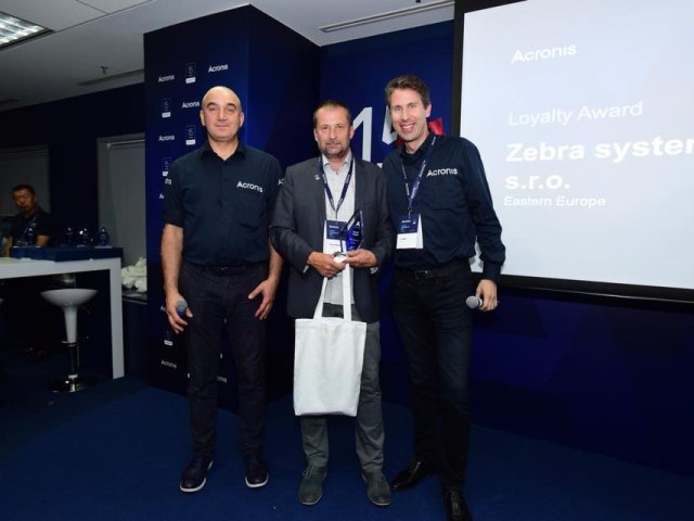 Zebra systems získala globální ocenění od společnosti Acronis
