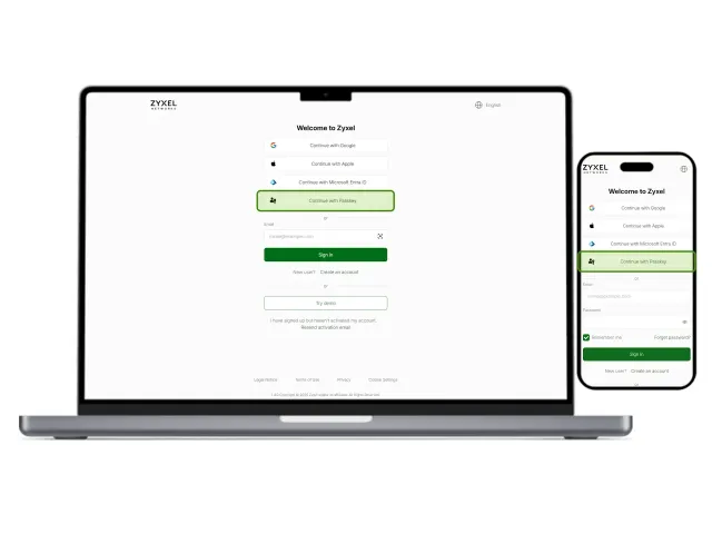 Zyxel představil přihlašování bez hesla a zabezpečení pomocí umělé inteligence