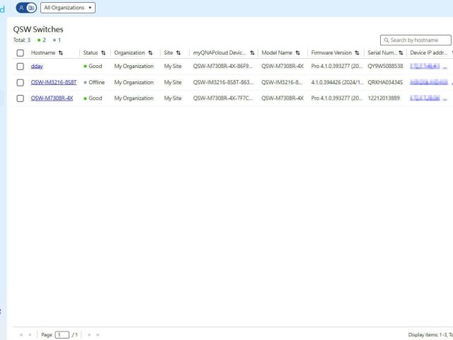 Platforma AMIZcloud od QNAPu nově podporuje vzdálené monitorování switchů