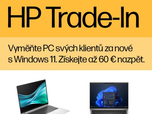 Využijte v ATC HP Trade-In a získejte až 60€ cashback