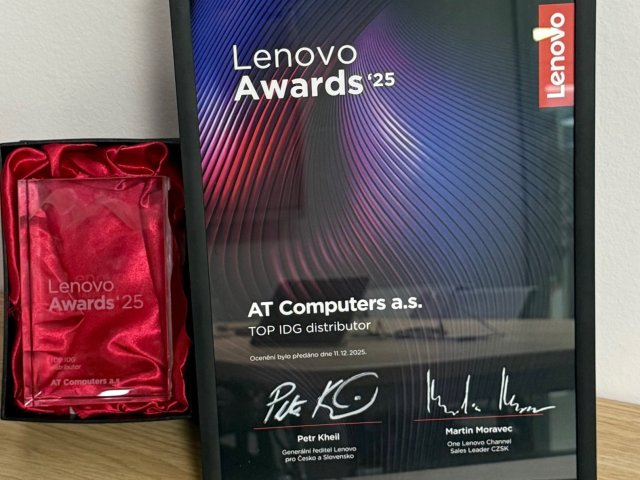 ATC v ČR obhájilo titul Lenovo TOP IDG distributor