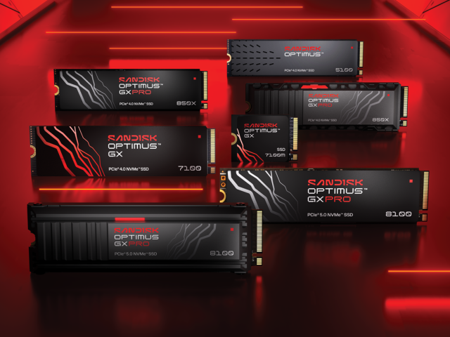 Sandisk mění značku SSD disků WD_BLACK™ a WD Blue® NVMe™ na SANDISK Optimus™