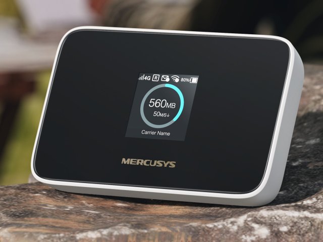 Přenosný 4G LTE Wi-Fi router Mercusys MT115 zajistí Wi-Fi kdekoli v dosahu mobilního signálu