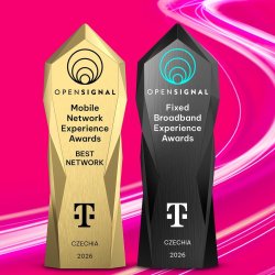 T-Mobile má podle Opensignal opět nejlepší síť v ČR. Letos přidal i prvenství v oblasti pevného internetu