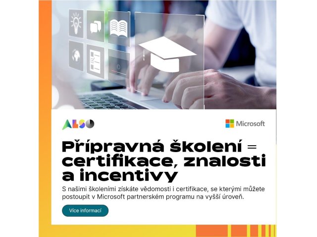 ALSO spouští zdarma pro své partnery přípravná školení na certifikační zkoušky Microsoft