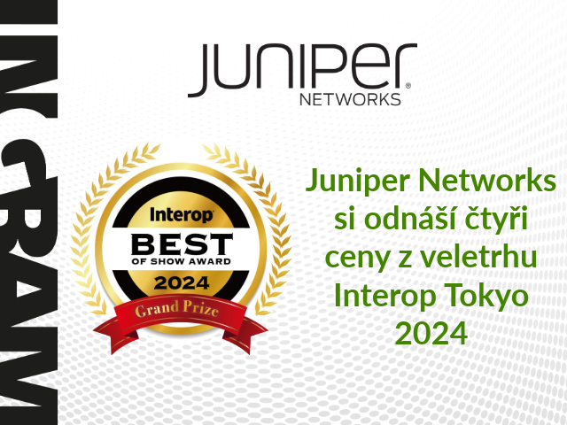 Juniper Networks si odnáší čtyři ceny z veletrhu Interop Tokyo 2024