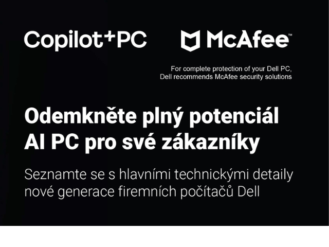 Odemkněte potenciál AI PC. Dell zve na webinář o nové generaci počítačů, firemních zařízení a pracovních stanic