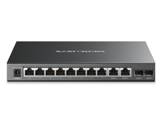 Mercusys MS112GMP: 12portový gigabitový PoE+ switch pro moderní síťové instalace