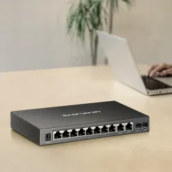 Mercusys představil 12portový gigabitový PoE+ switch MS112GMP pro moderní síťové instalace