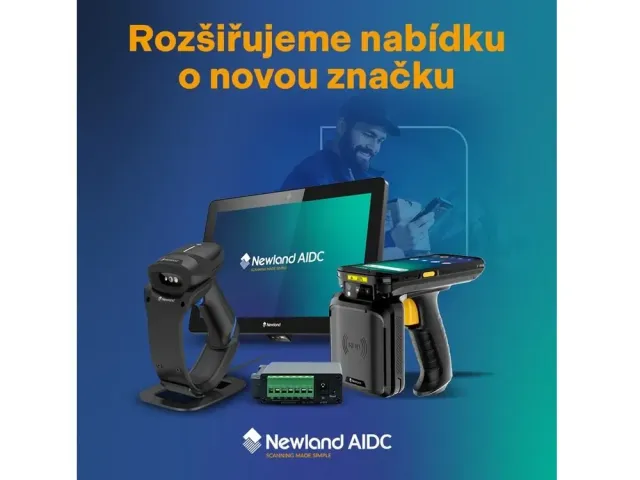 100MEGA rozšiřuje portfolio o značku Newland. Nově nabízí profesionální skenery a mobilní terminály pro retail, logistiku i průmysl.