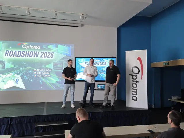 Optoma na jarní roadshow 2026 představila partnerům v Česku a na Slovensku novinky z ISE