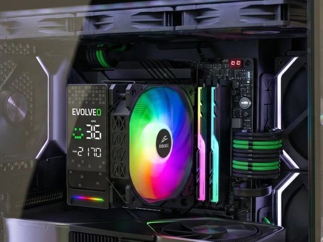 EVOLVEO uvedlo na trh CPU chladič QuietCool7 s displejem