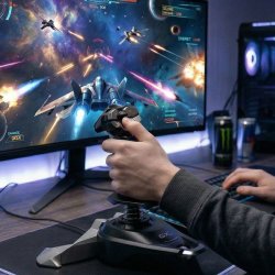 Genius představil joystick MaxFire F27 pro letecké simulátory