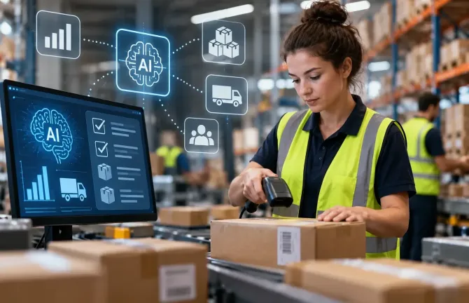 AI už využívá polovina logistických firem. Ve skladech ale chybějí lidé, kteří s ní umějí pracovat