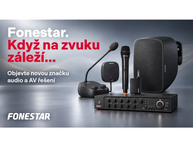 100MEGA rozšiřuje nabídku o značku Fonestar. Přináší audio a AV řešení pro široké spektrum projektů.
