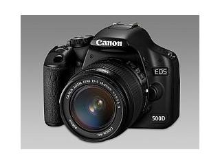 Nová digitální zrcadlovka Canon EOS 500D. 