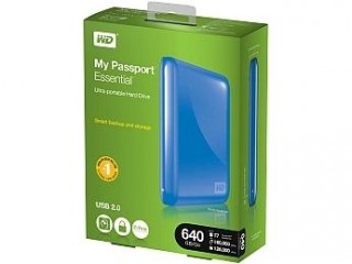 My Passport Essential 640 GB v balení pro oblast EMEA.